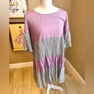 5 for $30 EASEL Boho Flutter Sleeve Midi Dress